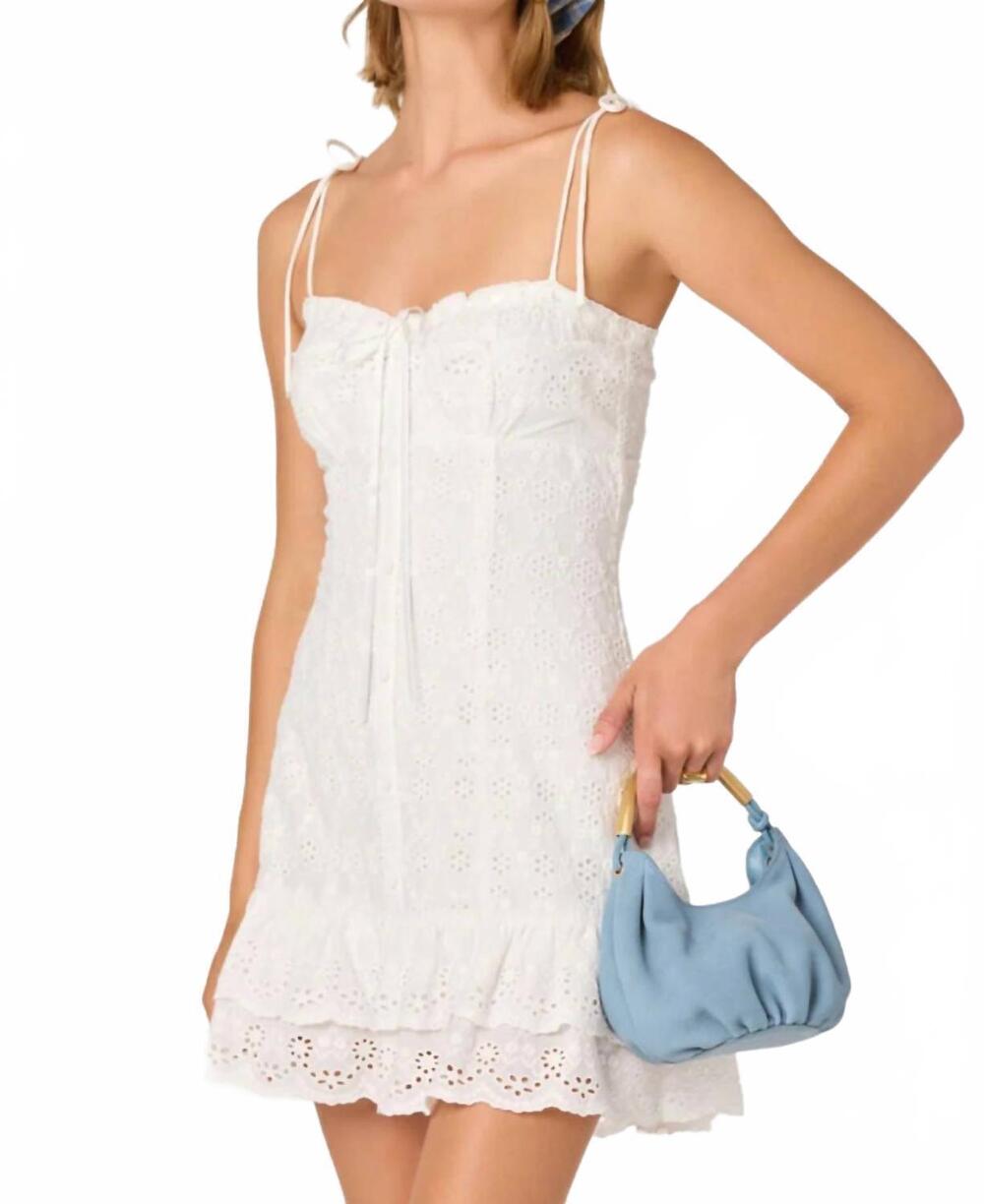 NEW ASTR kelly dress in white